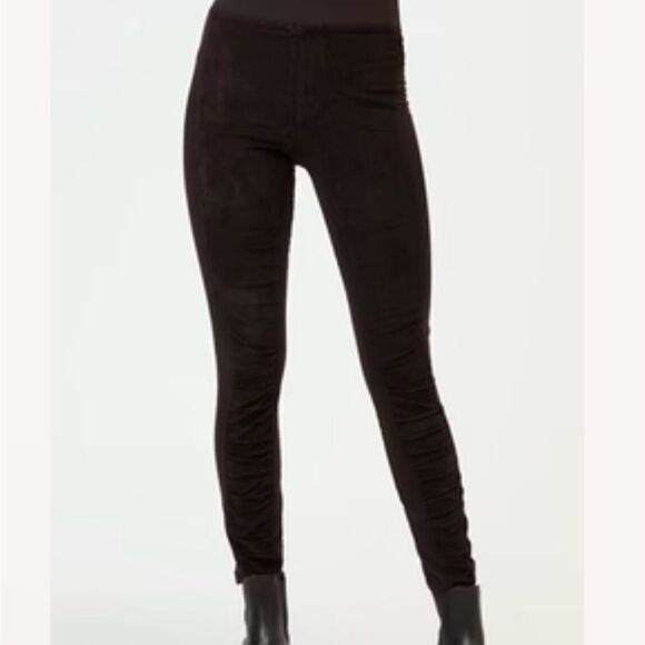 XCVI CORD OSLO Soft Cotton Spandex  Legging Black NWT leg ruching comfortable - Picture 1 of 2